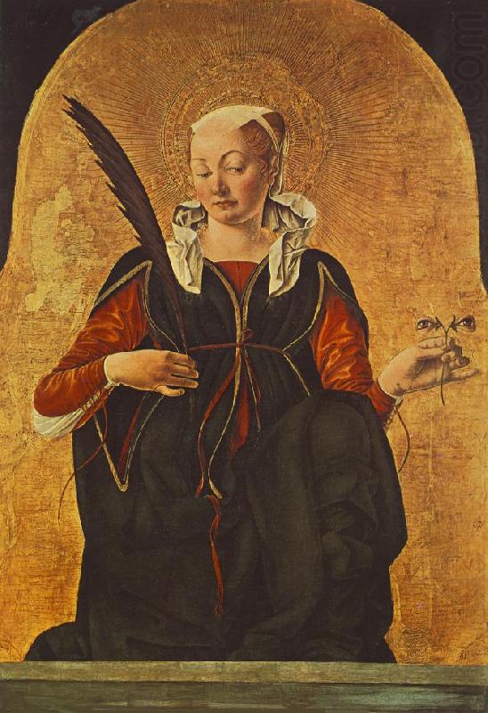 St Lucy (Griffoni Polyptych)  dfg, COSSA, Francesco del